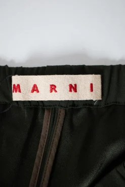 Khaki Viscose Pants