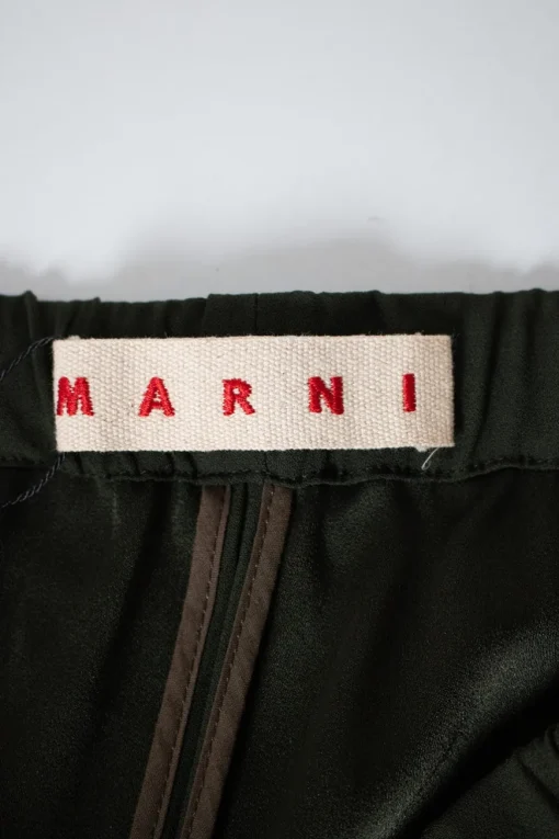 Khaki Viscose Pants