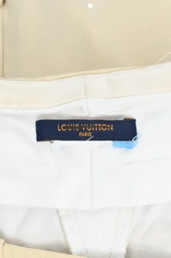 Khaki woven bubble trousers with waist adjusters