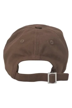 Les Classiques brown embroidered cotton canvas 'La Casquette' baseball hat featuring logo motif