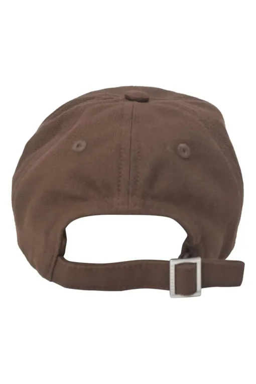 Les Classiques brown embroidered cotton canvas 'La Casquette' baseball hat featuring logo motif