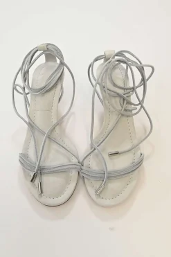 Light Grey Attua Wrap-ankle Sandals