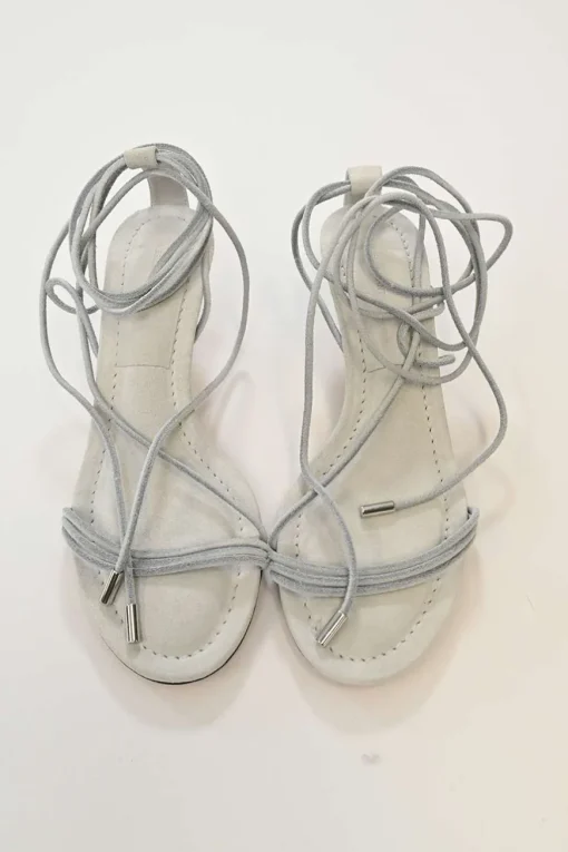 Light Grey Attua Wrap-ankle Sandals