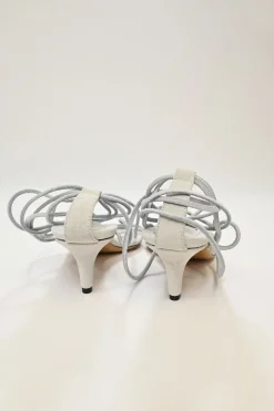 Light Grey Attua Wrap-ankle Sandals