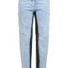 Light-wash indigo cotton-blend denim pull-on high-rise skinny jeans with contrasting coin pocket and inseam insert