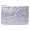 Lilac foiled lambskin leather quilted Large O Case zip pouch