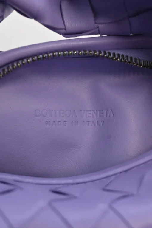 Lilac intrecciato nappa leather Jodie mini knotted shoulder bag