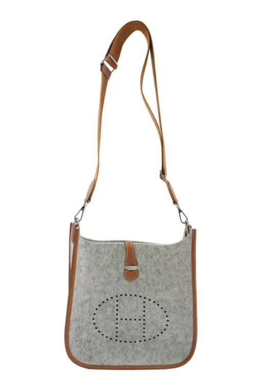 Limited Edition Light Grey Felt with Silver Hardware Evelyne 29