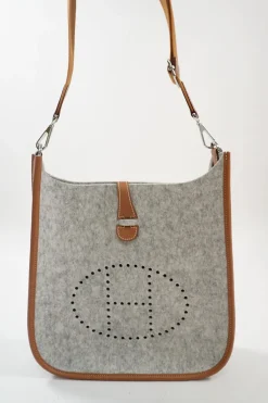 Limited Edition Light Grey Felt with Silver Hardware Evelyne 29