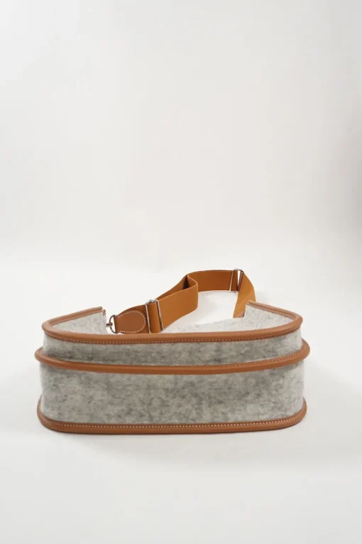Limited Edition Light Grey Felt with Silver Hardware Evelyne 29
