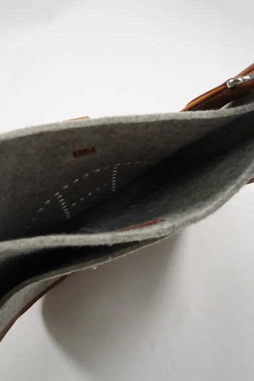 Limited Edition Light Grey Felt with Silver Hardware Evelyne 29