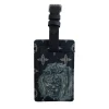 Limited edition Louis Vuitton x Chapman brothers navy monogram luggage tag with lion screen print