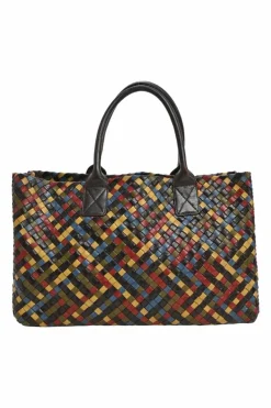 Limited release multi-colour Intrecciato leather Cabat tote