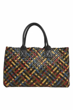 Limited release multi-colour Intrecciato leather Cabat tote