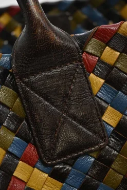 Limited release multi-colour Intrecciato leather Cabat tote