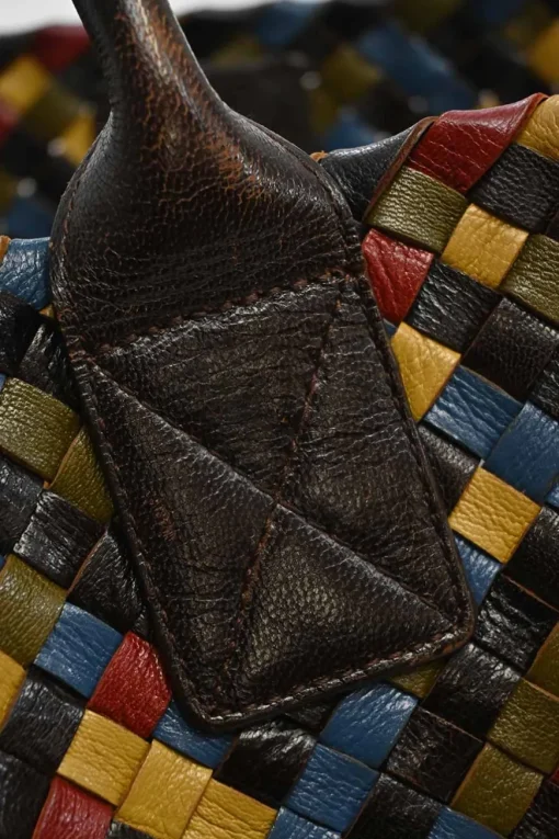 Limited release multi-colour Intrecciato leather Cabat tote