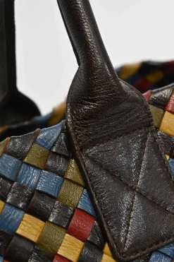 Limited release multi-colour Intrecciato leather Cabat tote