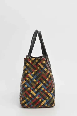 Limited release multi-colour Intrecciato leather Cabat tote