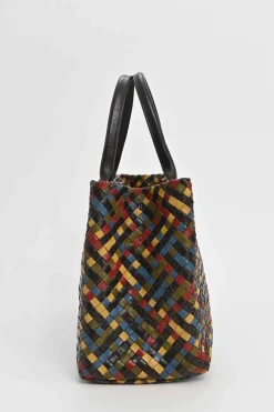 Limited release multi-colour Intrecciato leather Cabat tote