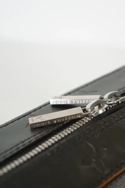 Louis Vuitton black Monogram Mat Shelton Bag