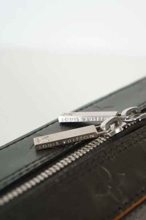 Louis Vuitton black Monogram Mat Shelton Bag