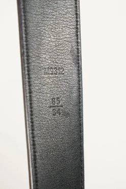 Louis Vuitton brown monogram canvas belt with gold tone buckle