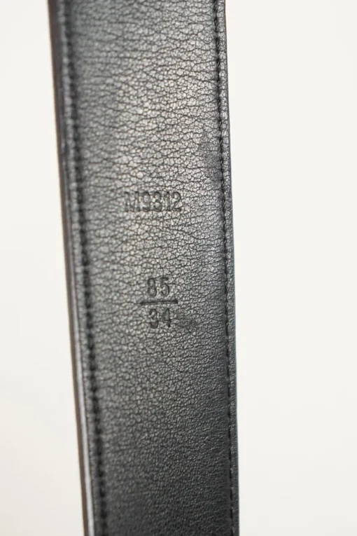 Louis Vuitton brown monogram canvas belt with gold tone buckle