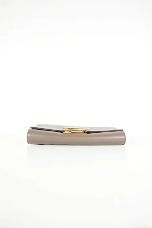 Louis Vuitton grey Chain Louise GM leather crossbody bag with gold tone hardware