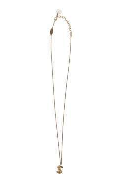 LV &amp; Me gold-finish permabrass 'S' letter chain necklace