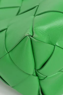 Medium Grass Intrecciato Leather Cabat Tote Bag