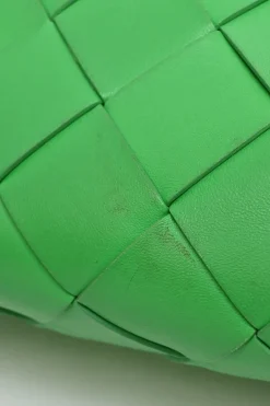 Medium Grass Intrecciato Leather Cabat Tote Bag