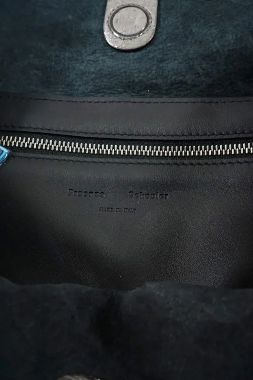 Medium Metallic Silver Leather Tote Bag