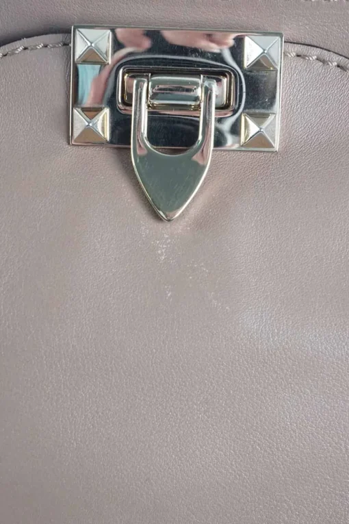 Medium Poudre rockstud calfskin tote bag