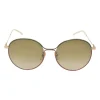 Metal and tinted polycarbonate round-eye sunglasses