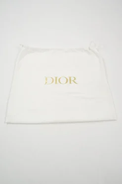 Metallic blue and navy leather mini Be Dior top handle bag with detachable shoulder strap