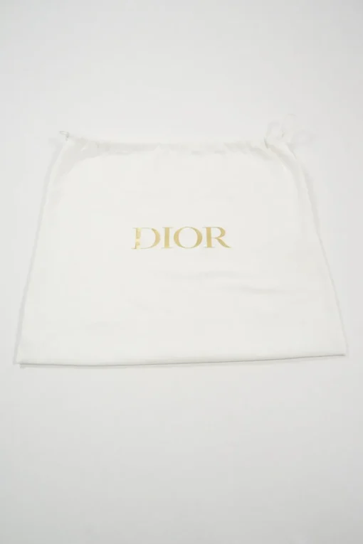 Metallic blue and navy leather mini Be Dior top handle bag with detachable shoulder strap