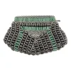 Mini jade Beaded Clutch Bag