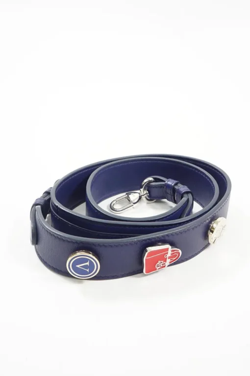 Mini Royal Blue Lady Dior Bag with detachable studded shoulder strap