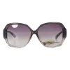 Missoni oversized transparent grey shade acetate sunglasses with patterned temples