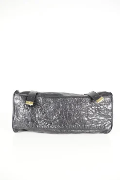 Mulberry black Alexa leather crossbody bag with golden hardware