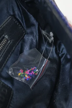 Multi-colour beaded leather Tommy shoulder bag