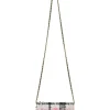 Multi-colour bouclé tweed wallet on chain