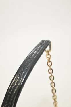 Multi-colour patchwork animal print Viv buckle chain strap shoulder bag