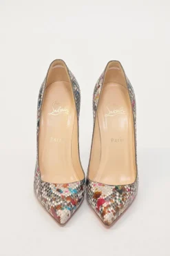 Multi-colour python Carnival So Kate 120 pointed-toe pumps