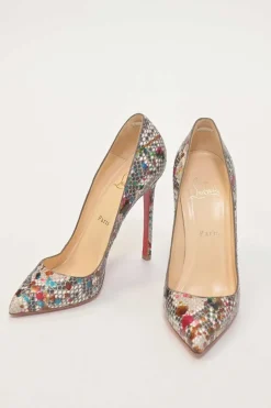 Multi-colour python Carnival So Kate 120 pointed-toe pumps