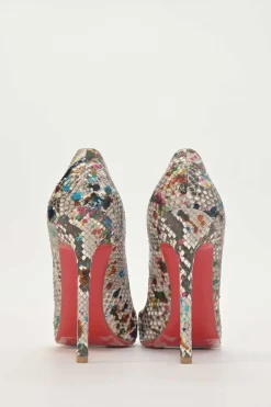 Multi-colour python Carnival So Kate 120 pointed-toe pumps