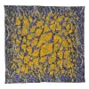 Multi-colour silk abstract print scarf