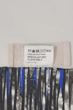 Multi-colour silk abstract print scarf
