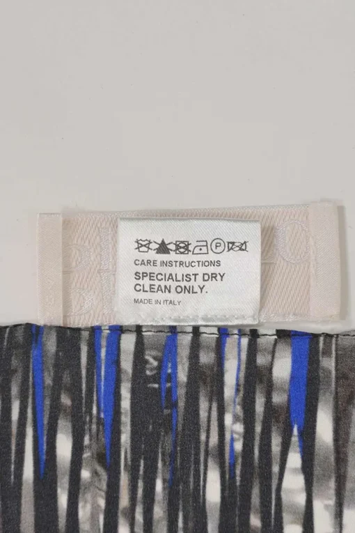 Multi-colour silk abstract print scarf