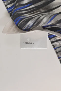 Multi-colour silk abstract print scarf